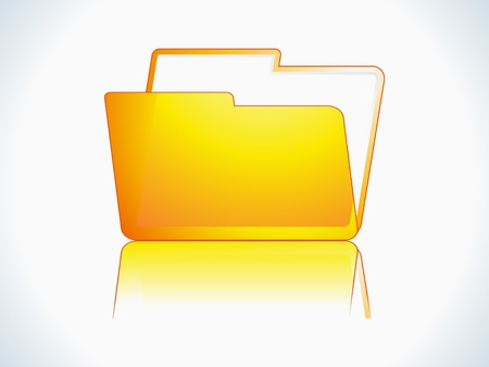 shiny folder icon vector illustrationのイラスト素材