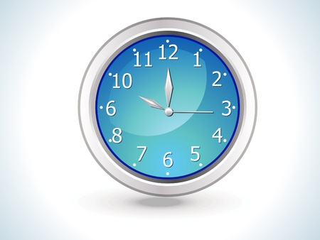 blue shiny clock icon vector illustrationのイラスト素材