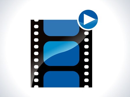 glossy movie icon vector illustrationのイラスト素材