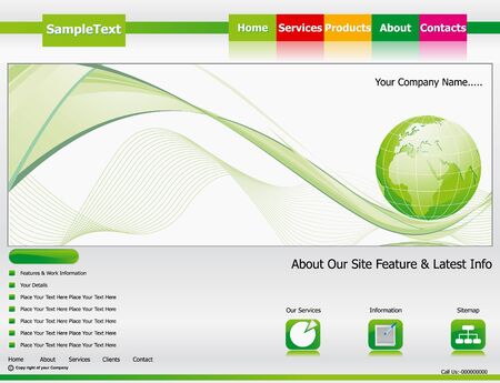 abstract web template vector illustrationのイラスト素材