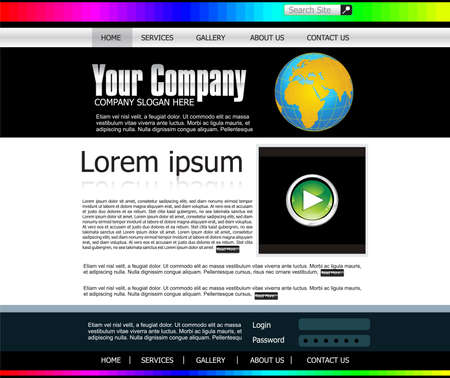 abstract web template vector illustrationのイラスト素材