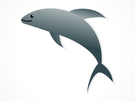 flying fish icon vector illustrationのイラスト素材