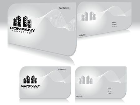 abstract buisness cards template vector illustrationのイラスト素材