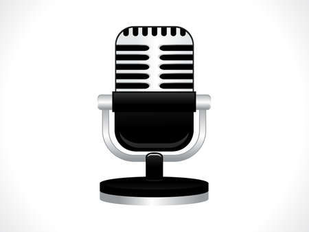 abstract microphone icon vector illustrationのイラスト素材