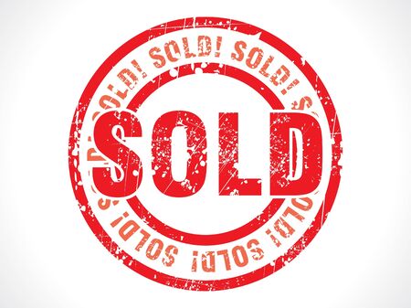 abstract sold grunge tag vector illustrationのイラスト素材