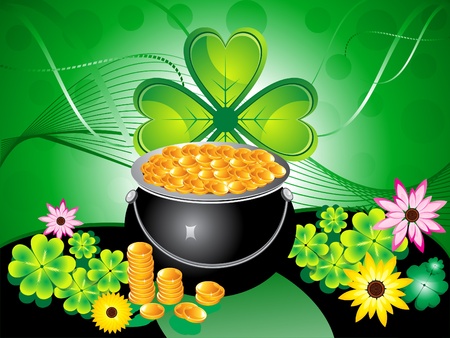 abstract st patrick background vector illustrationのイラスト素材
