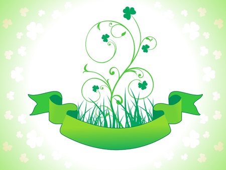 abstract st patrics floral vector illustrationのイラスト素材