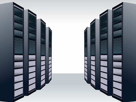 a unique server station vector illustrationのイラスト素材
