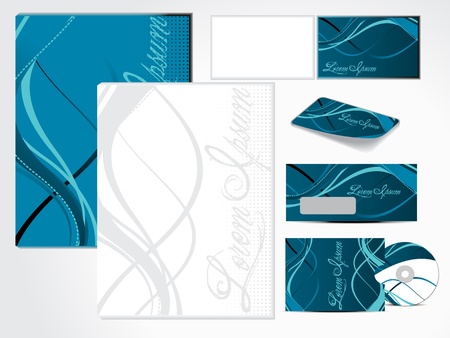 abstract grunge based corporate id vector illustrationのイラスト素材