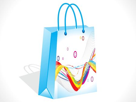 abstract colorful shopping bag vector illustrationのイラスト素材