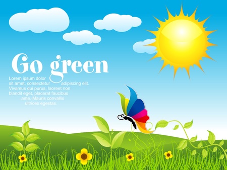 abstract eco background vector illustrationのイラスト素材