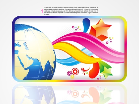 abstract colorful corporate background globe のイラスト素材