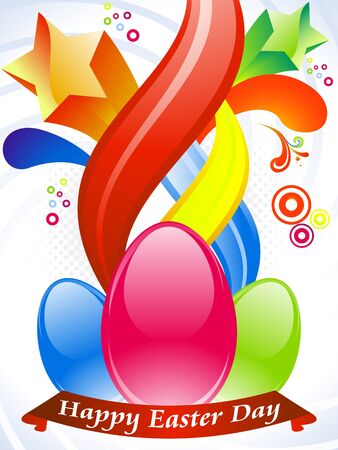 abstract colorful easter wallpaperのイラスト素材