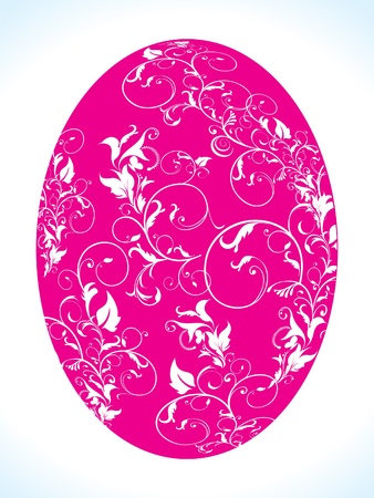 abstract easter floral egg のイラスト素材