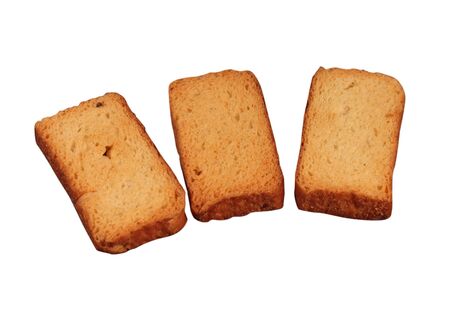 rusk group isolated on white backgroundの写真素材