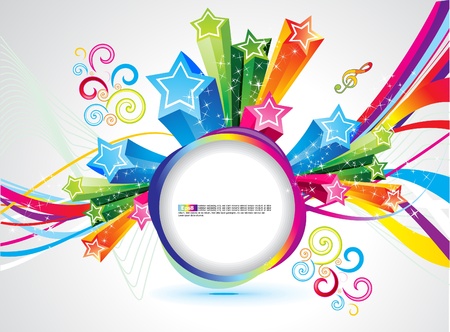 abstract colorful rainbow magical explode vector illustrationのイラスト素材