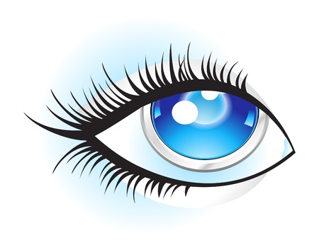 abstract digital eye  vector illustrationのイラスト素材