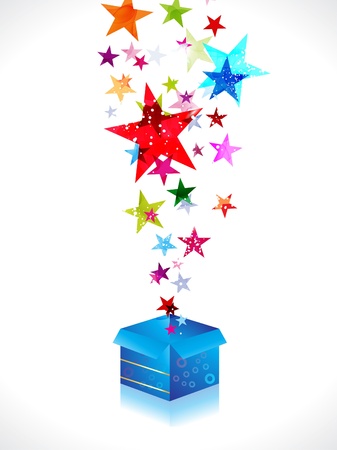 abstract colorful magic box vector illustrationのイラスト素材