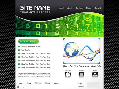 abstract digital corporate id vector illustrationのイラスト素材