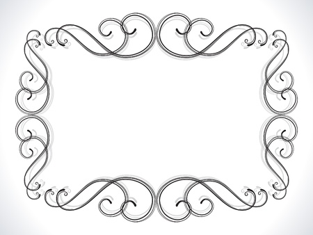 abstract floral ornamental border vector illustrationのイラスト素材