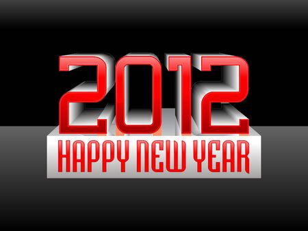 abstract artistic new year text illustrationのイラスト素材