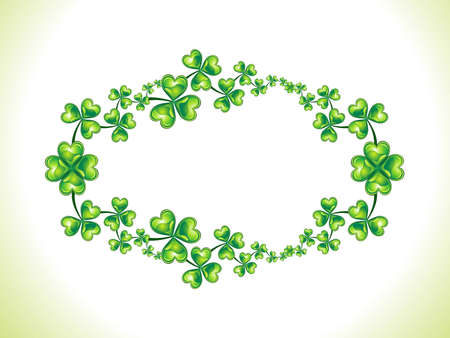 abstract green shiny st patrick border vector illustrationのイラスト素材