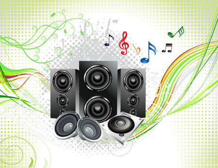 abstract multiple music instruments background vector illustrationのイラスト素材