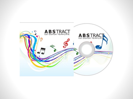 abstract cd cover template vector illustrationのイラスト素材