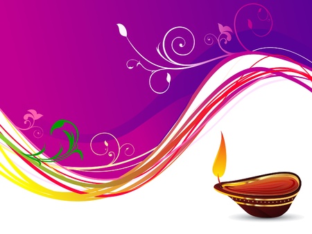 abstract deepawali backgroundのイラスト素材