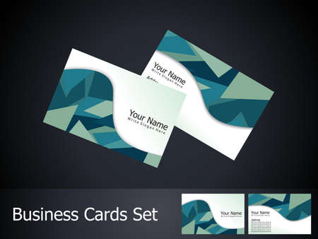 abstract business card templateのイラスト素材