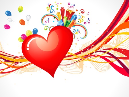 abstract valentine wallpaperのイラスト素材