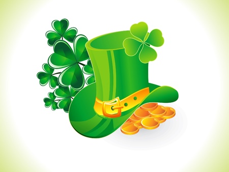 abstract st patrick hat illustrationのイラスト素材