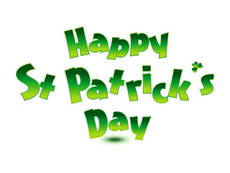 abstract st patrick text illustrationのイラスト素材