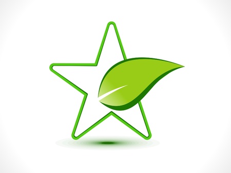 abstract eco star icon vector illustrationのイラスト素材