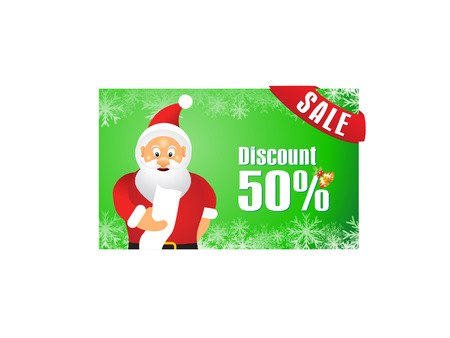 abstract christmas discount gift card vector illustrationのイラスト素材