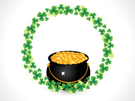 abstract st patrick day background illustrationのイラスト素材
