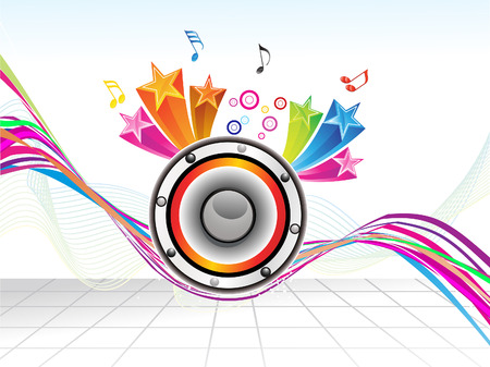 abstract colorful musical background vector illustrationのイラスト素材