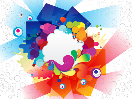 abstract colorful explode background vector illustrationのイラスト素材
