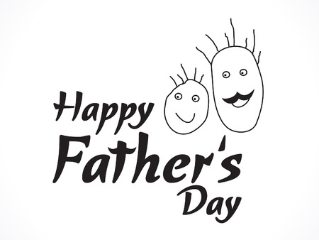 abstract father day background vector illustrationのイラスト素材