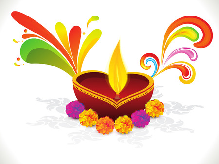 abstract diwali background vector illustrationのイラスト素材