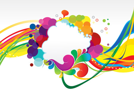 abstract colorful rainbow explode background illustrationのイラスト素材