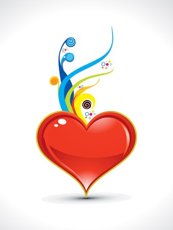 abstract artistic colorful love background illustrationのイラスト素材