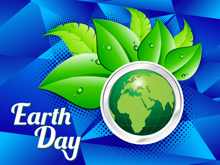 abstract earth day background vector illustrationのイラスト素材