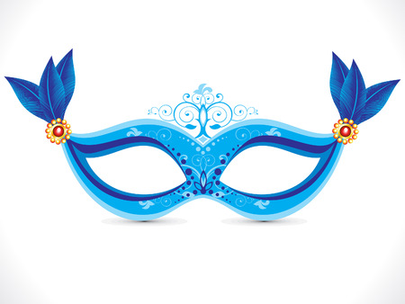 abstract artistic blue mask vector illustrationのイラスト素材