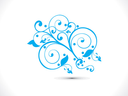 abstract artistic blue vector illustrationのイラスト素材