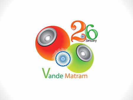 abstract artistic indian republic day concept vector illustrationのイラスト素材