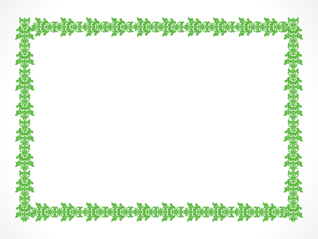 abstract artistic floral border vector illustrationのイラスト素材