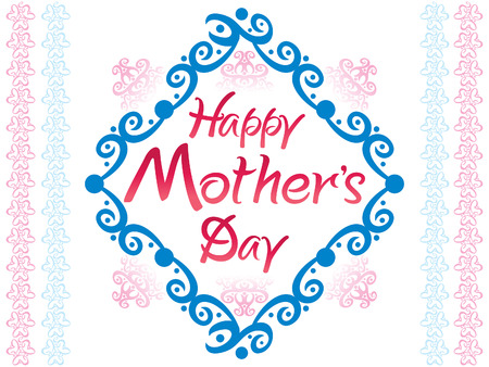 Abstract artistic mother day vector illustrationのイラスト素材