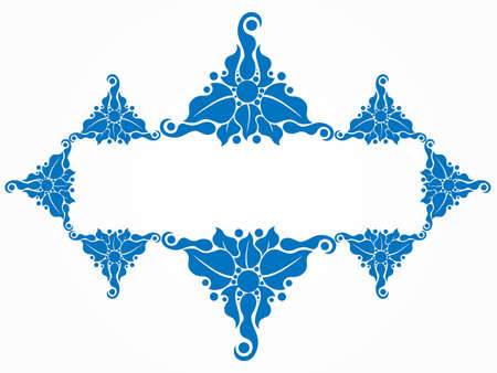 abstract artistic floral border vector illustrationのイラスト素材