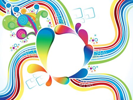 Abstract artistic colorful explode vector illustrationのイラスト素材